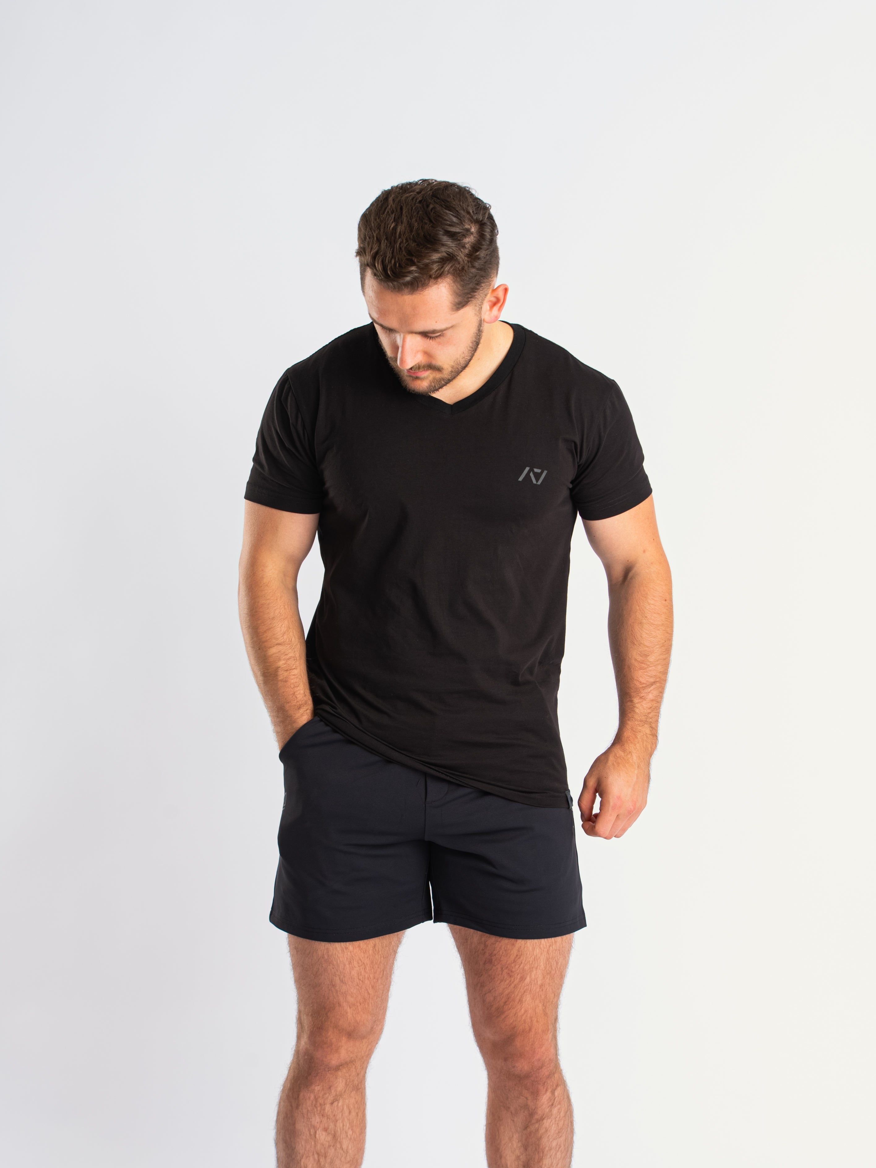True-Fit Men's V-Neck - Stealth