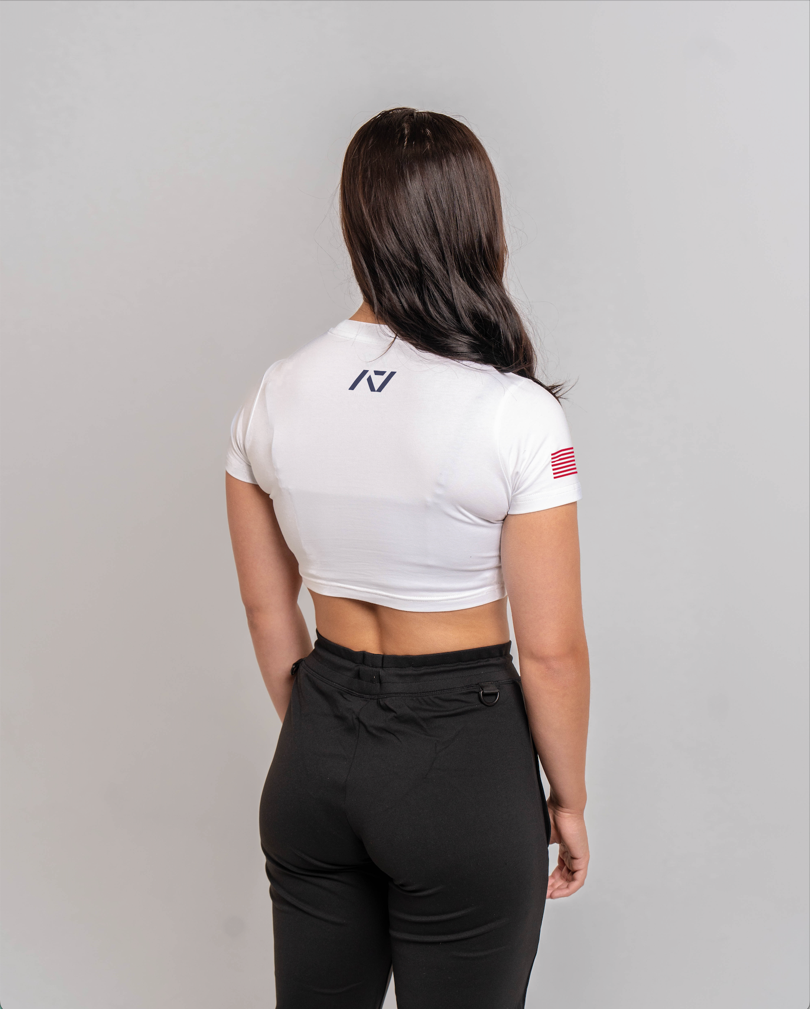 Demand Greatness True-Fit Women's Meet Crop - Americana