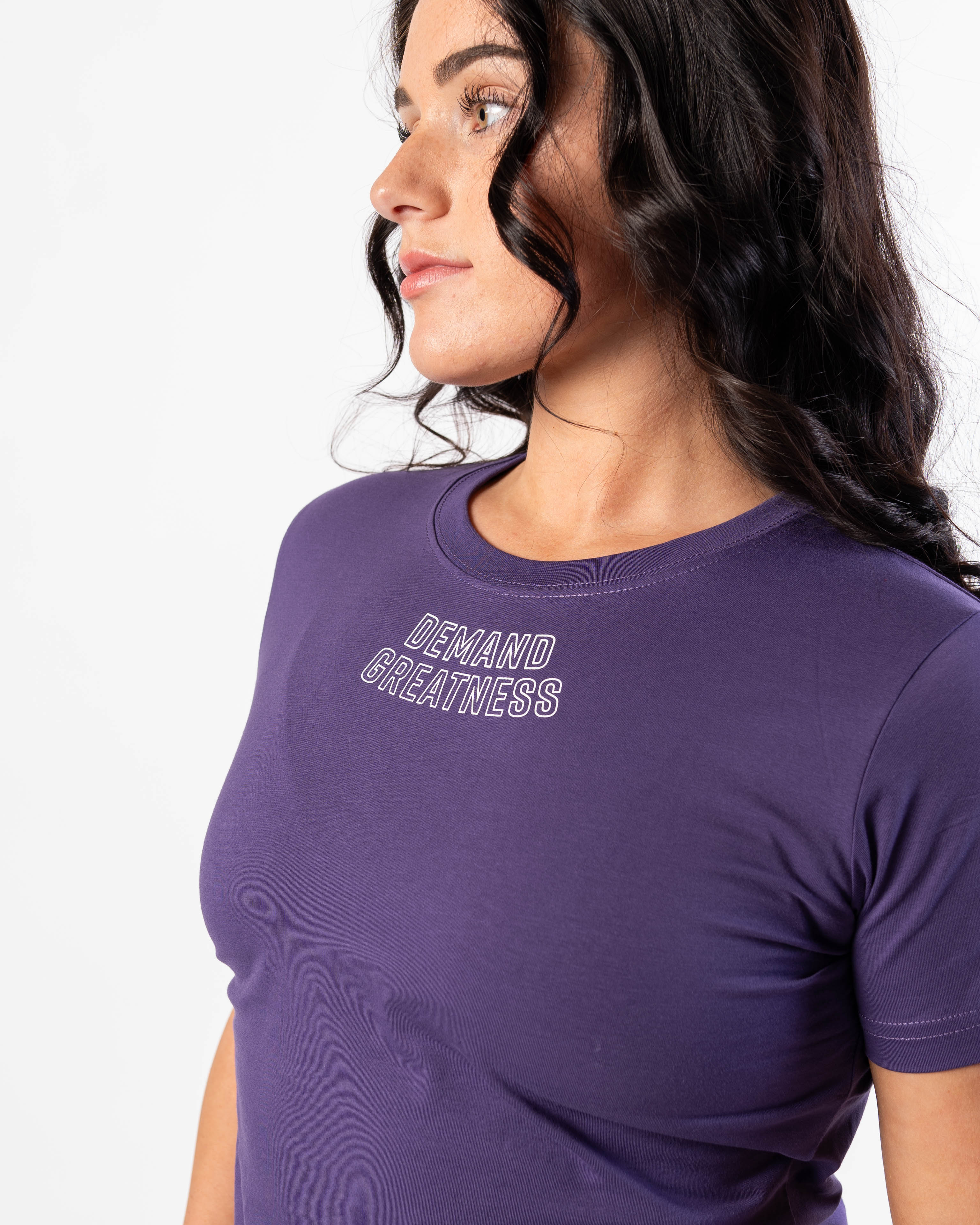 Demand Greatness True-Fit Women's Meet Shirt - Purple