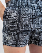 Back view of 360Go 1Z KWD Shorts – Affirmation showing short inseam and ergonomic design