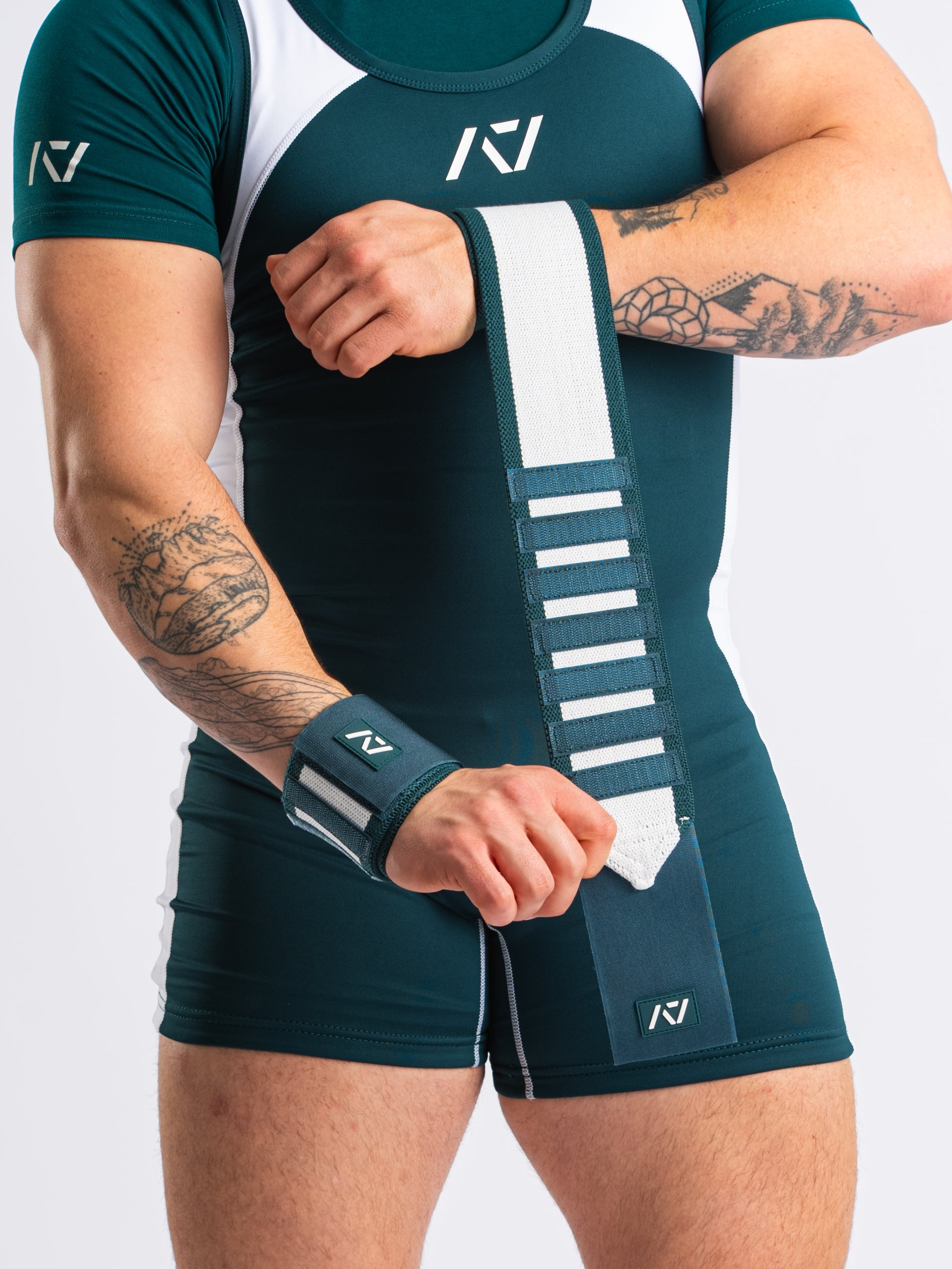 Zebra Wrist Wraps - Emerald Forás