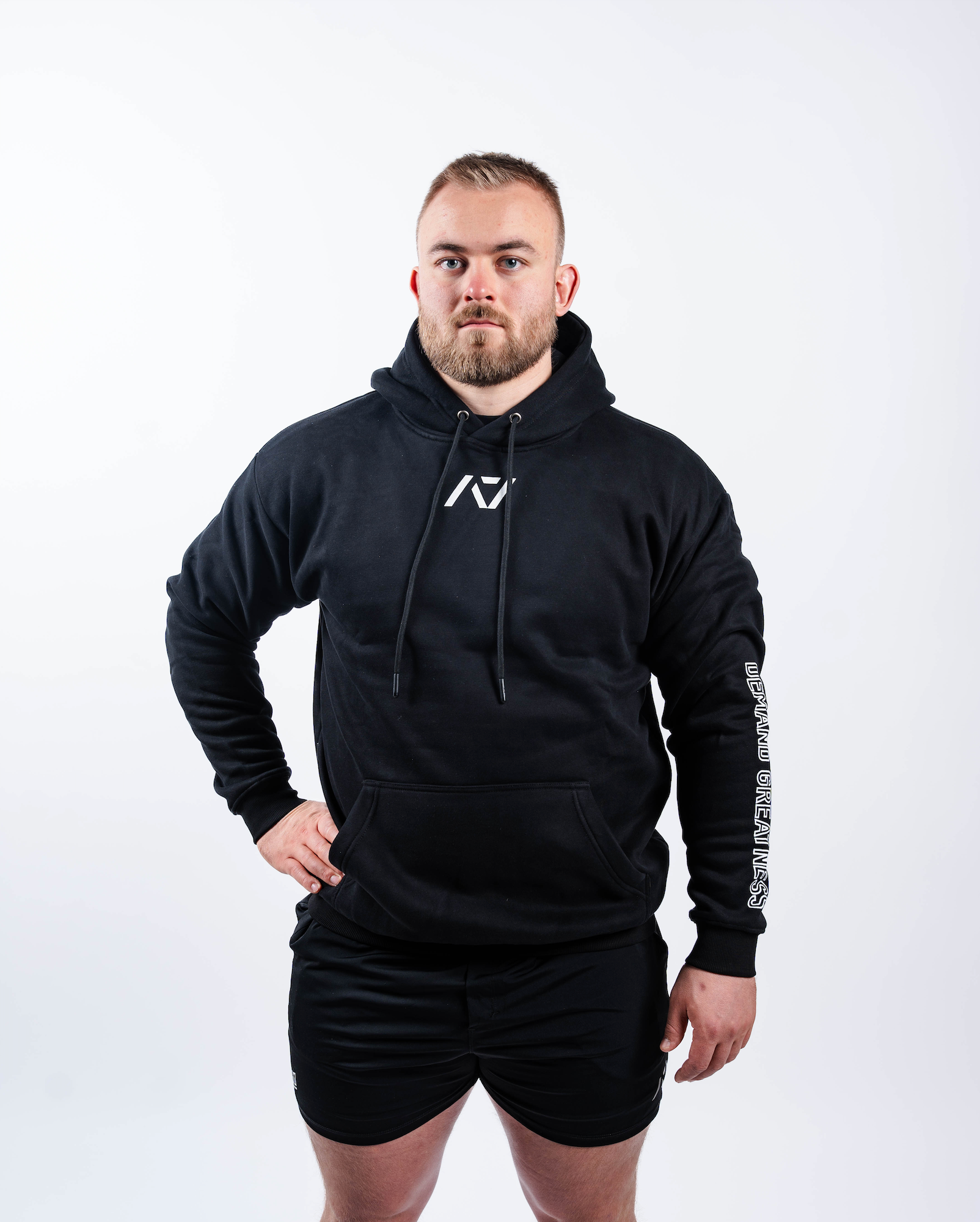 DG Sleeve Unisex Hoodie - Black