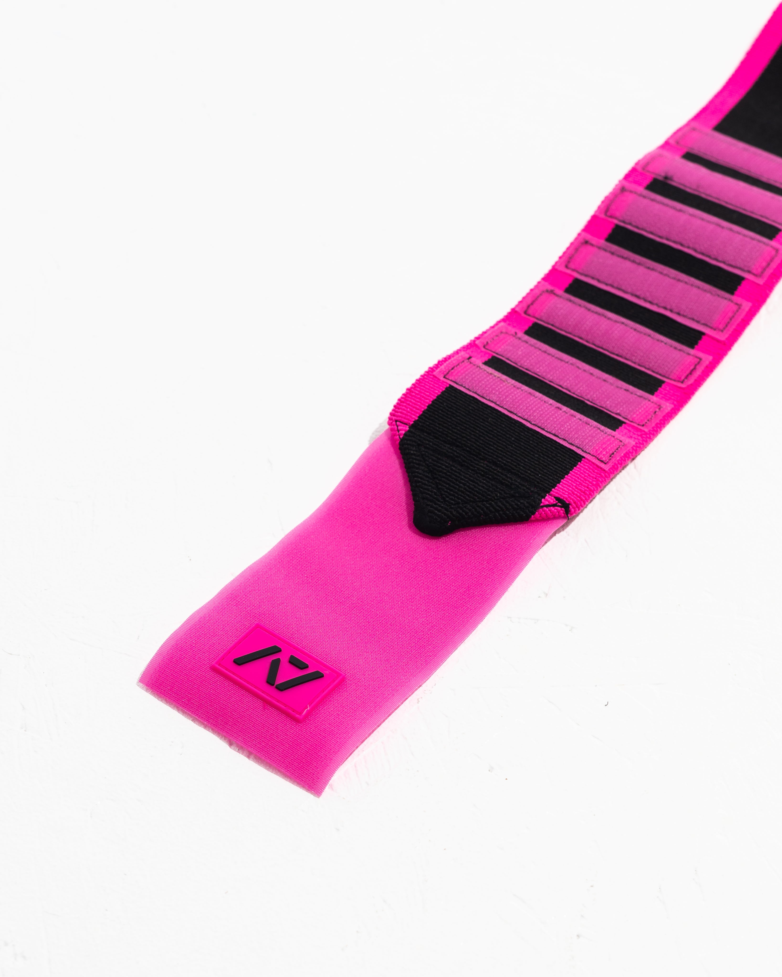 Zebra Wrist Wraps - Flamingo