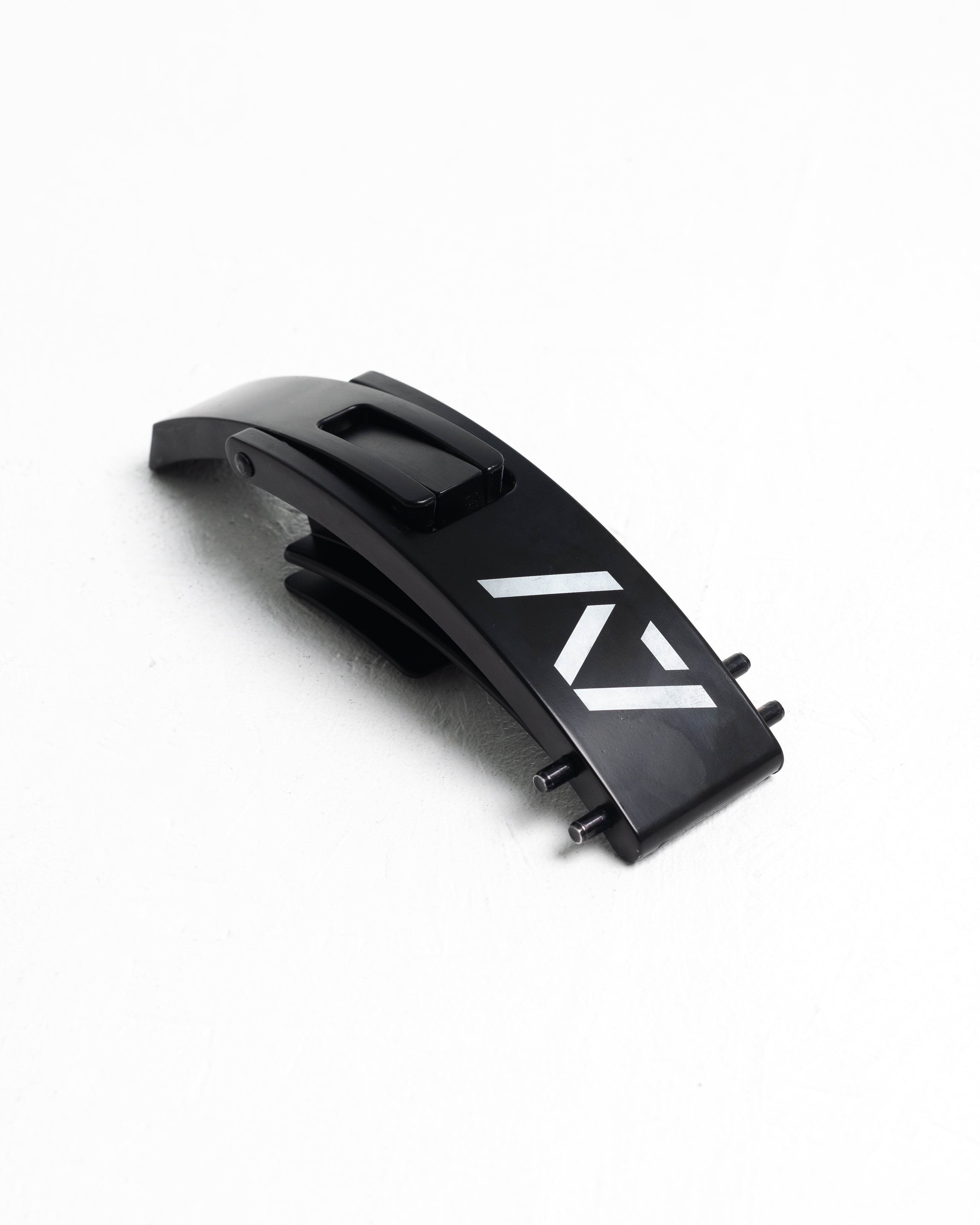 PAL Buckle - Black - Flat Lay, showing A7 Logo on black base.